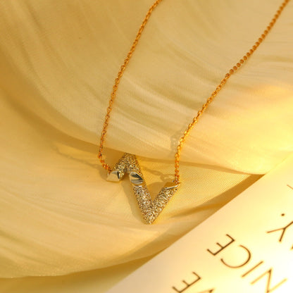 [BLUE TEARS]VOLT SILVER DIAMOND PEDANT NECKLACE