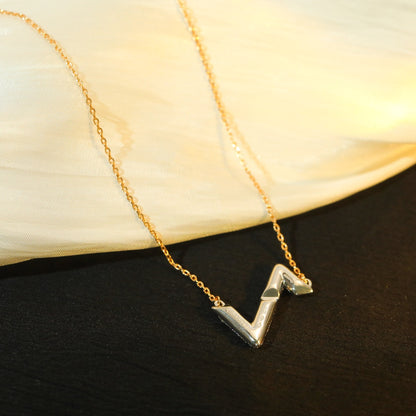 [BLUE TEARS]VOLT SILVER DIAMOND PEDANT NECKLACE