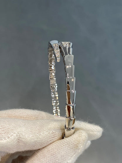 [BLUE TEARS]SERPENTI BRACELET DIAMONDS SILVER