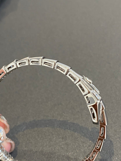 [BLUE TEARS]SERPENTI BRACELET DIAMONDS SILVER
