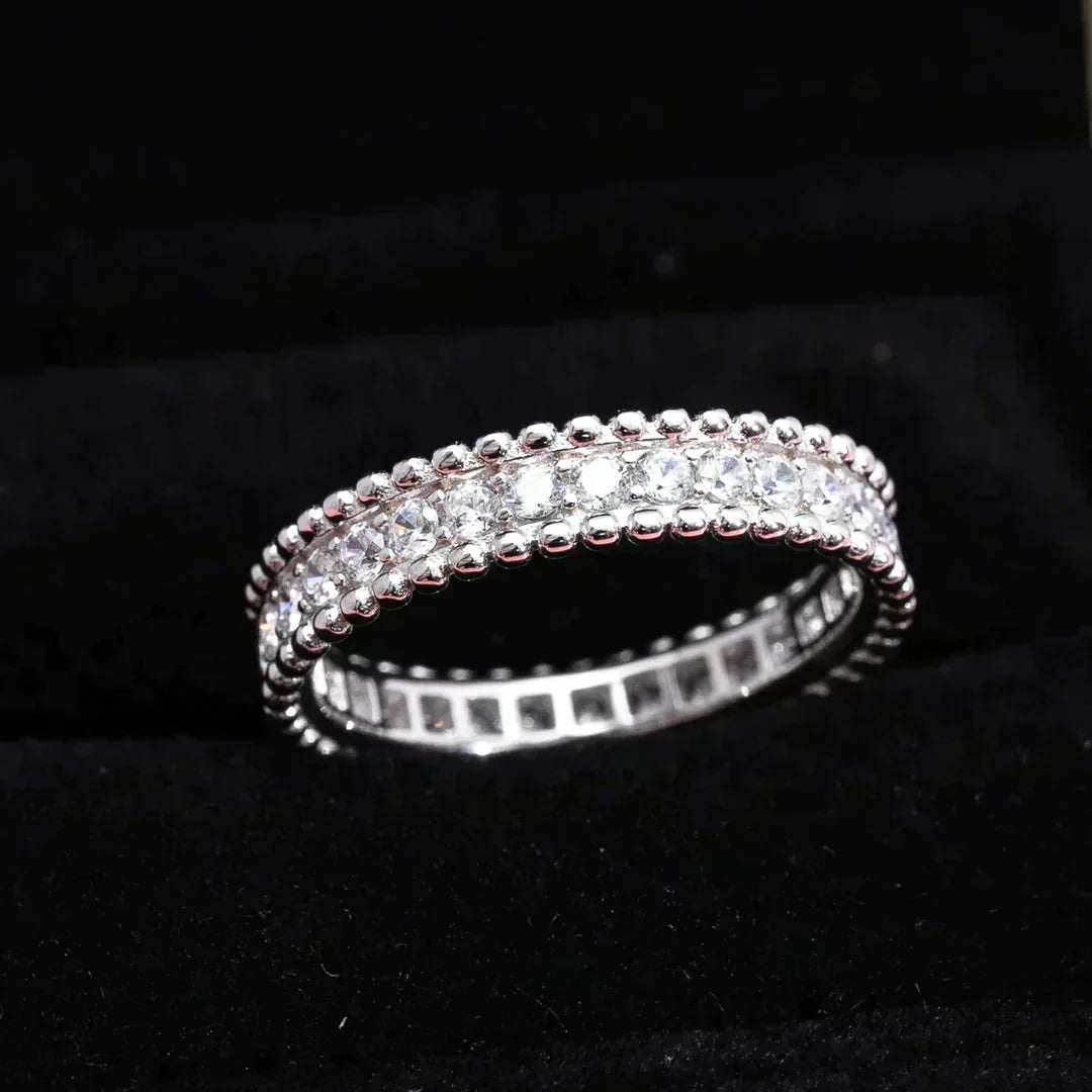 [BLUE TEARS]PERLEE DIAMOND SILVER RING