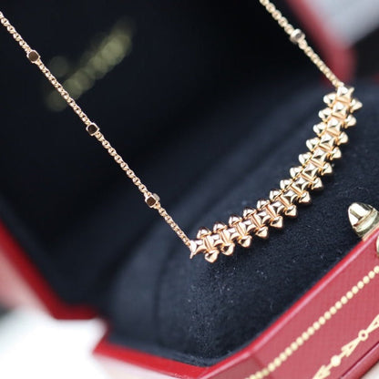 [BLUE TEARS]CLASH PINK GOLD NECKLACE