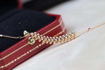 [BLUE TEARS]CLASH PINK GOLD NECKLACE