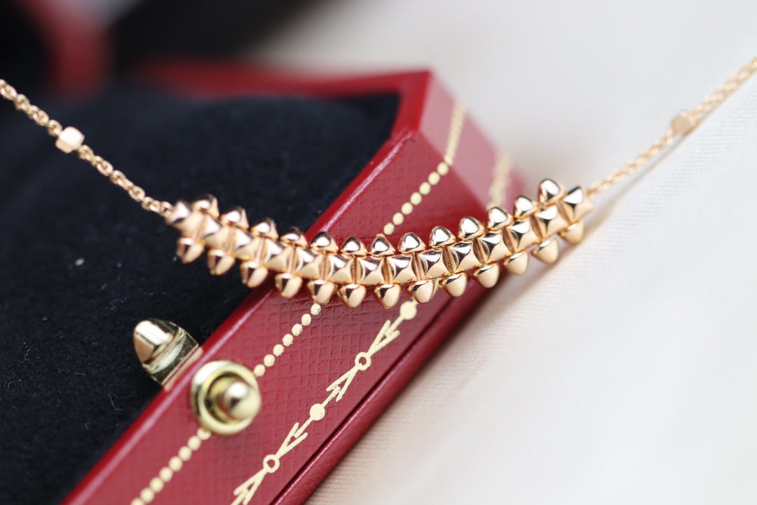 [BLUE TEARS]CLASH PINK GOLD NECKLACE