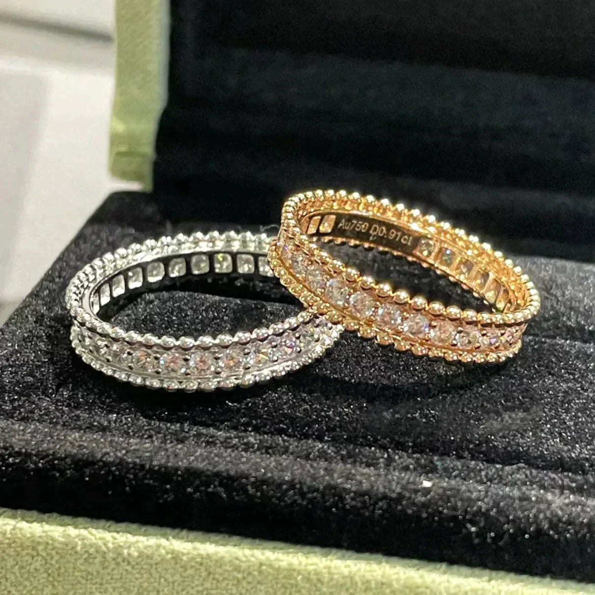 [BLUE TEARS]PERLEE DIAMOND ROSE GOLD RING