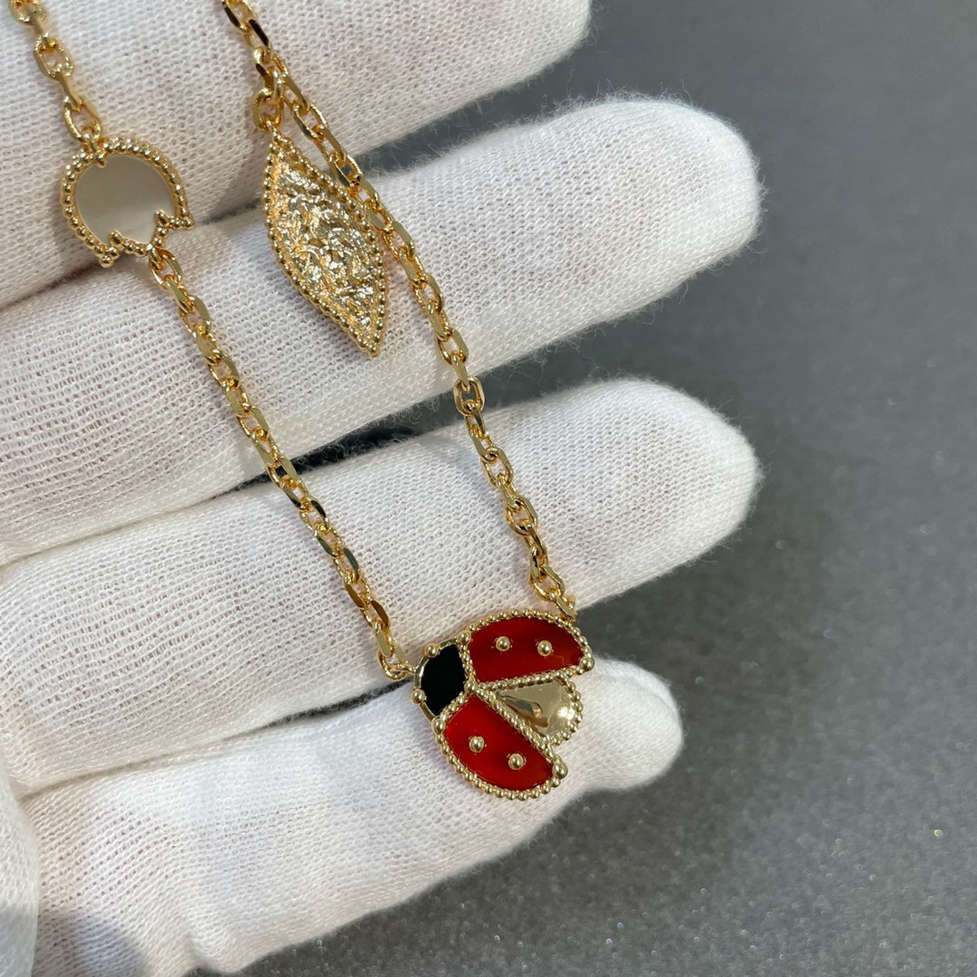 [BLUE TEARS]LUCKY SPRING 15 MOTIFS GOLD NECKLACE