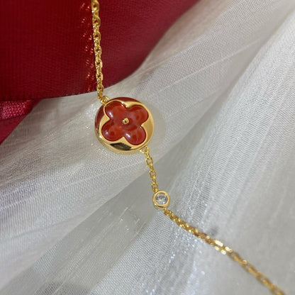 [BLUE TEARS]SUN PEDANT CARNELIAN BRACELET