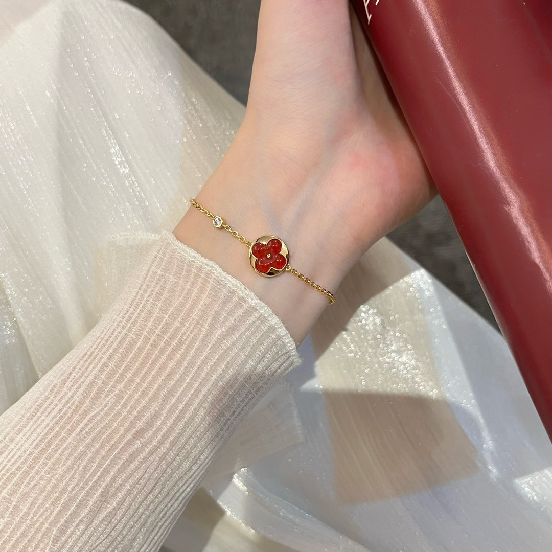 [BLUE TEARS]SUN PEDANT CARNELIAN BRACELET