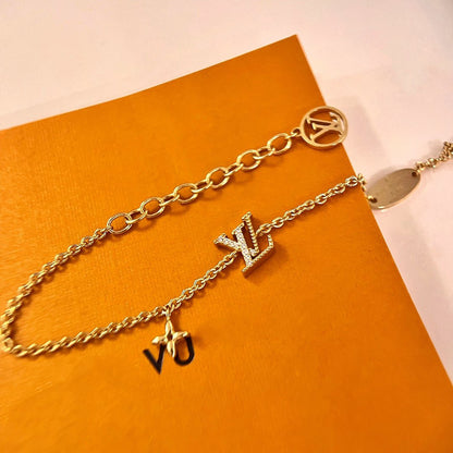 [BLUE TEARS]LOGO STAR MOTIF GOLD BRACELET