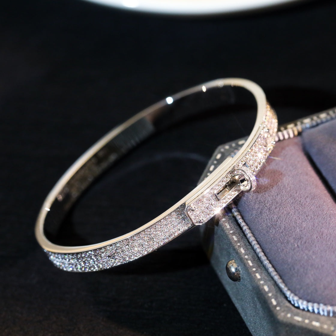 [BLUE TEARS]KELLY BRACELET DIAMOND PAVED