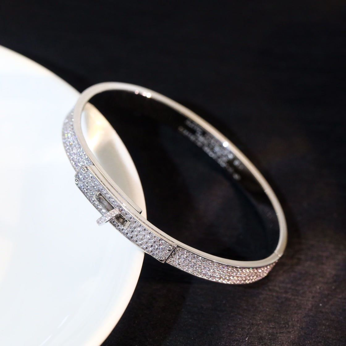 [BLUE TEARS]KELLY BRACELET DIAMOND PAVED