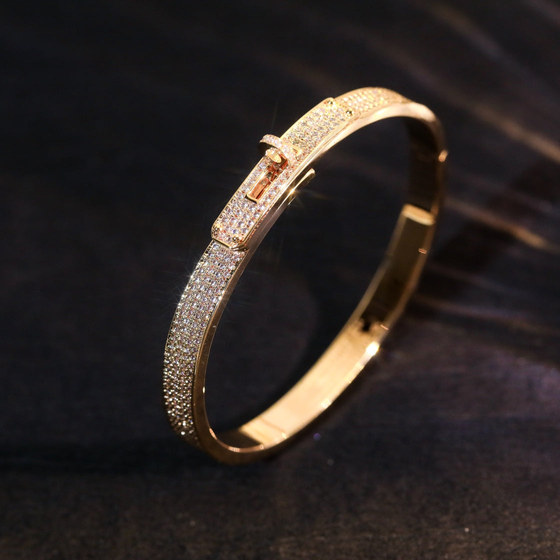 [BLUE TEARS]KELLY BRACELET DIAMOND PAVED