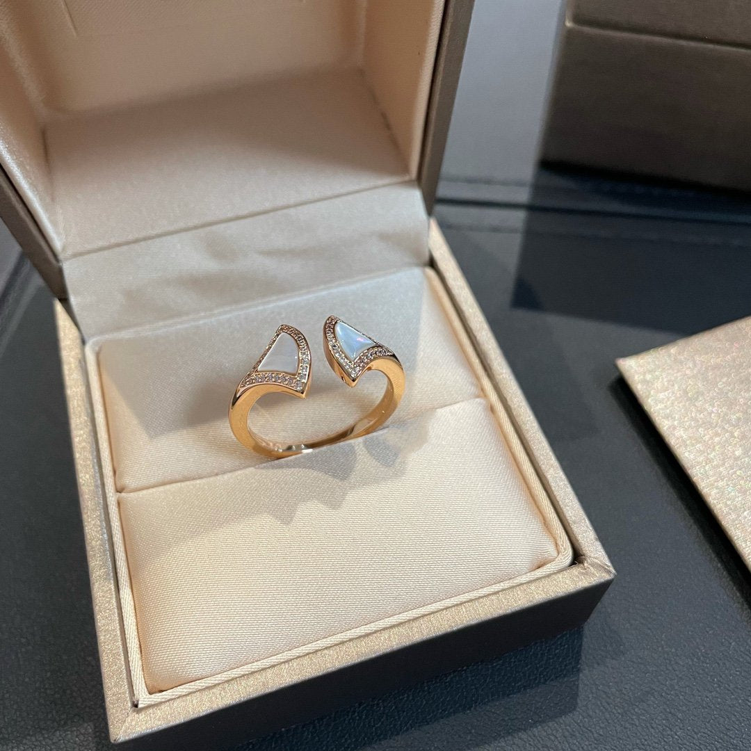 [BLUE TEARS]DREAM MOP DIAMOND OPEN RING