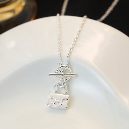 [BLUE TEARS]POP H PEDANT SILVER NECKLACE