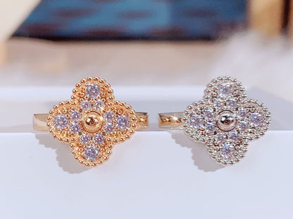 [BLUE TEARS]CLOVER DIAMOND RING