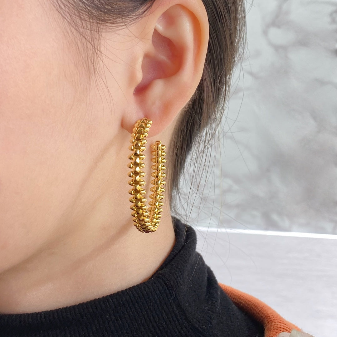 [Blue Tears Jewelry]CLASH HOOP LARGE EARRINGS
