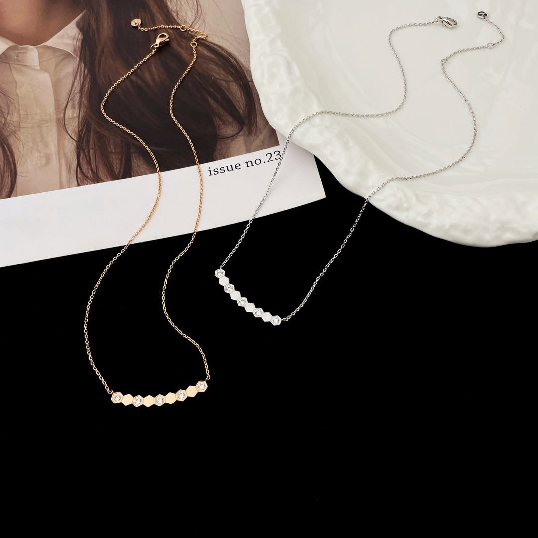 [BLUE TEARS]BEE MY LOVE DIAMOND NECKLACE