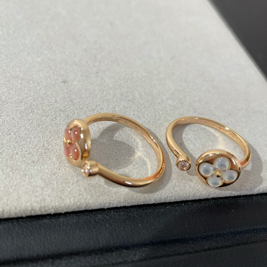 [BLUE TEARS]SUN 1 DIAMOND PINK MOP RING