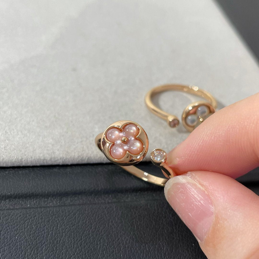 [BLUE TEARS]SUN 1 DIAMOND PINK MOP RING