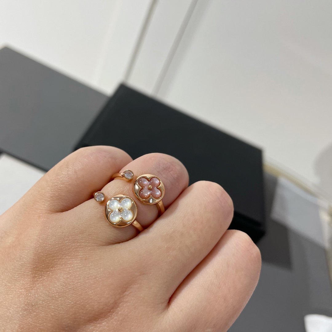 [BLUE TEARS]SUN 1 DIAMOND PINK MOP RING