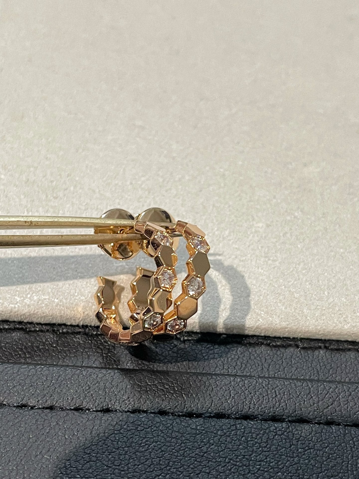[BLUE TEARS]Hollow Design Four-Leaf Clover Flower Shape Ring