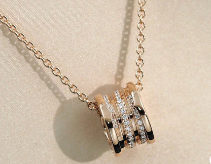[BLUE TEARS]ZERO 1 PINK GOLD DIAMOND NECKLACE