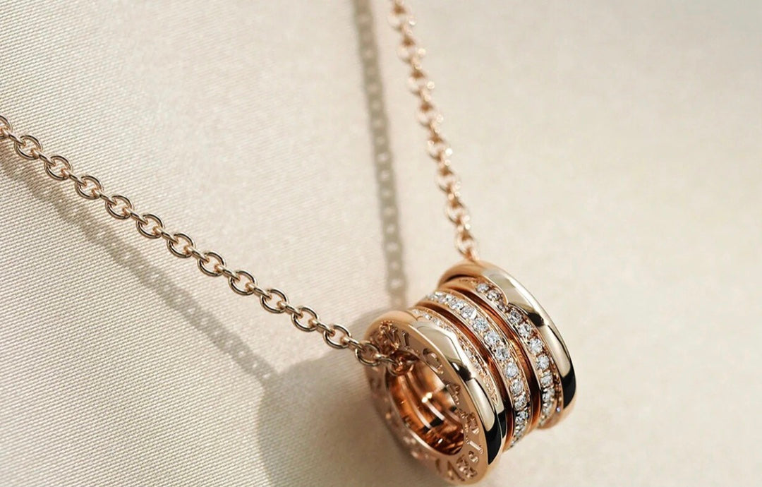 [BLUE TEARS]ZERO 1 PINK GOLD DIAMOND NECKLACE