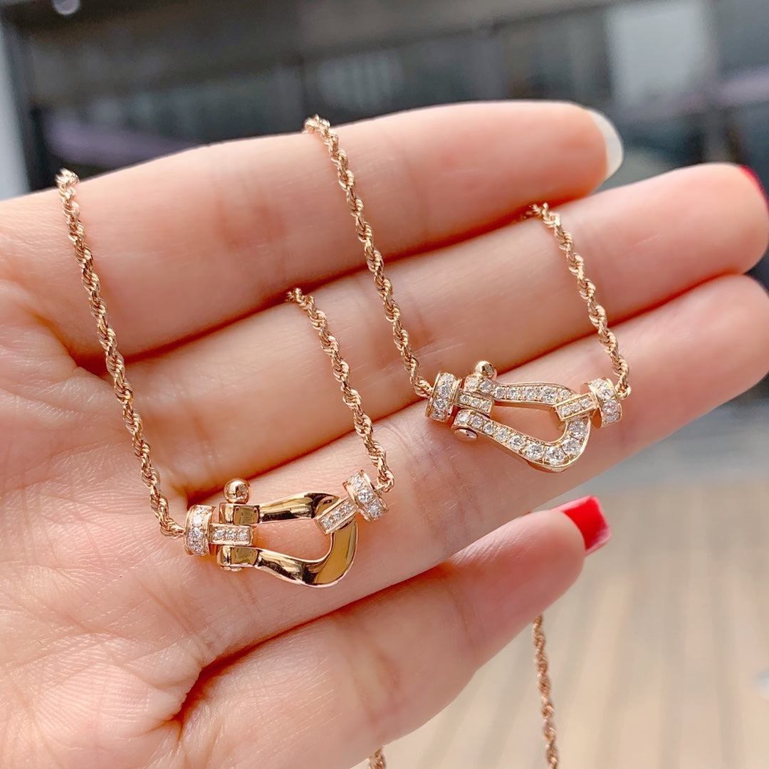 [BLUE TEARS]FORCE 10 PINK GOLD DIAMOND NECKLACE