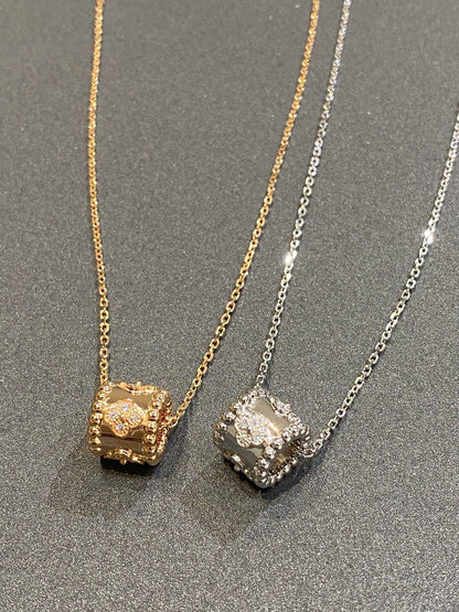 [BLUE TEARS]PERLEE PEDANT SIVLER DIAMOND NECKLACE