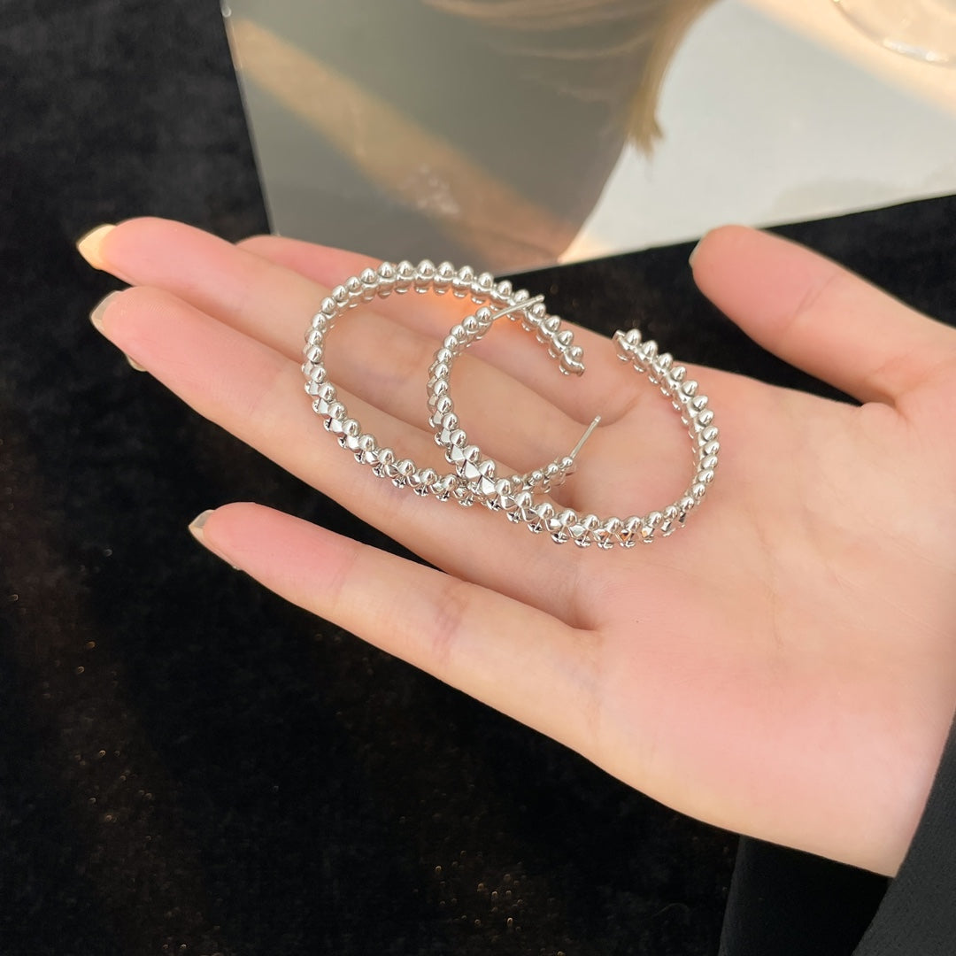 [Blue Tears Jewelry]CLASH HOOP LARGE EARRINGS