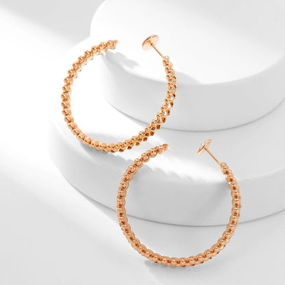 [Blue Tears Jewelry]CLASH HOOP LARGE EARRINGS