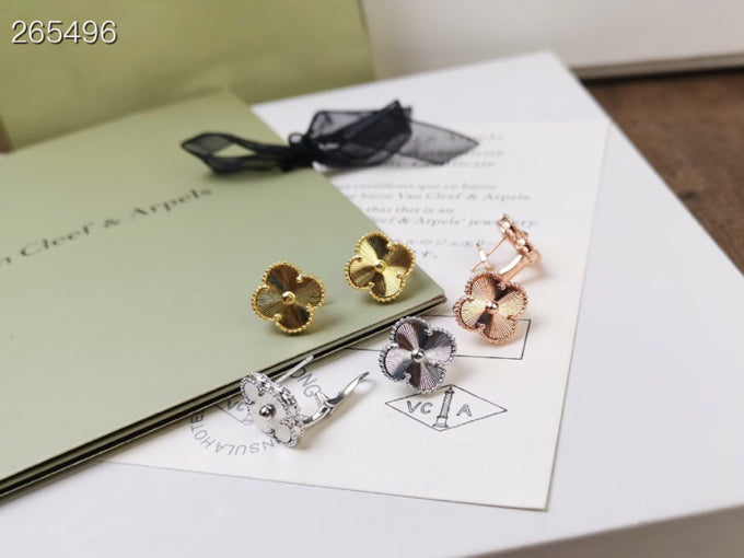 [BLUE TEARS]CLOVER MEDIUM STUD EARRINGS