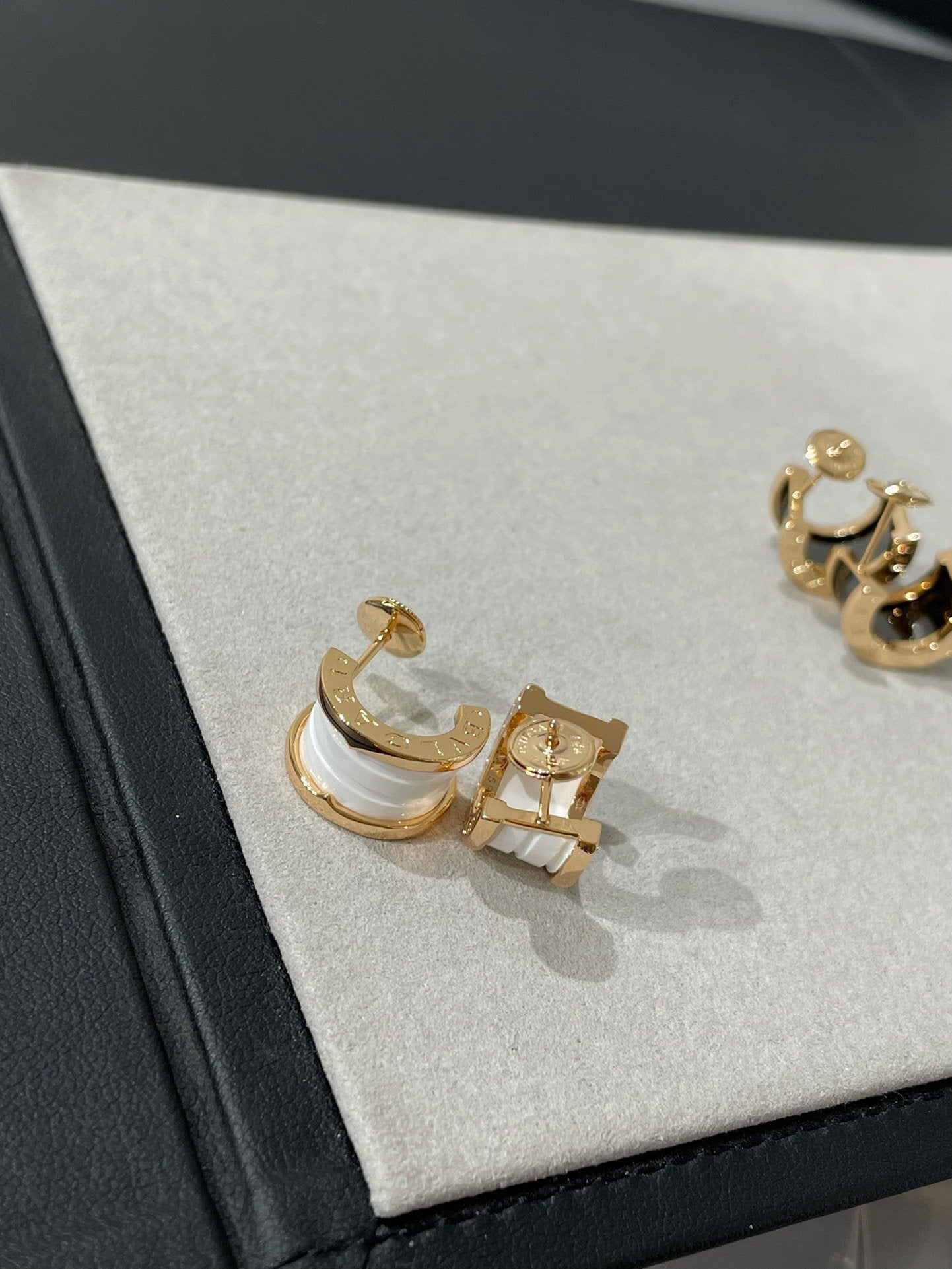 [BLUE TEARS]ZERO 1 PINK GOLD CERAMIC EARRINGS