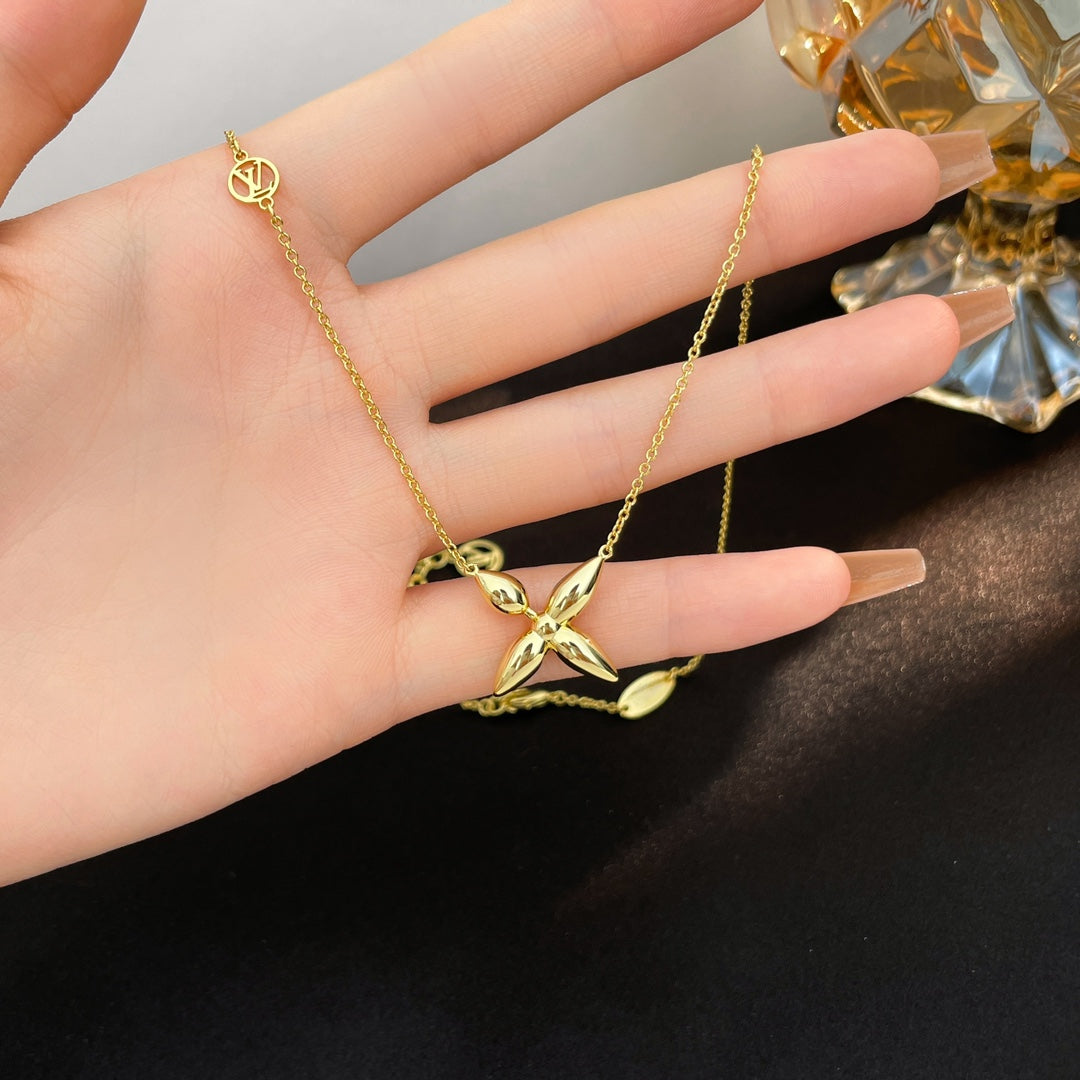 [BLUE TEARS]LOUISETTE GOLD NECKLACE