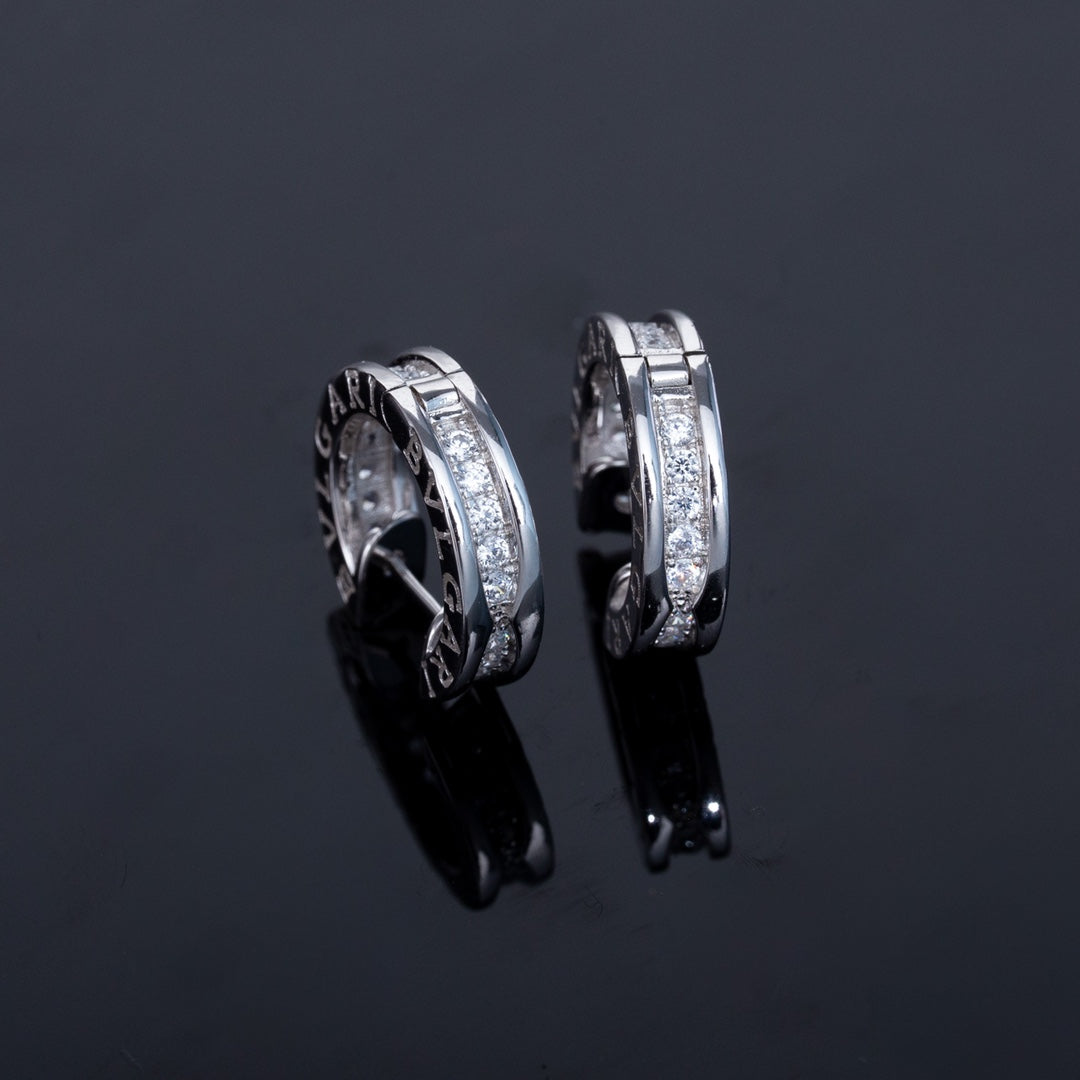 [BLUE TEARS]ZERO 1 MINI SILVER DIAMOND EARRINGS