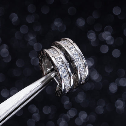 [BLUE TEARS]ZERO 1 MINI SILVER DIAMOND EARRINGS