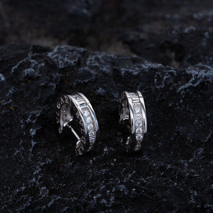 [BLUE TEARS]ZERO 1 MINI SILVER DIAMOND EARRINGS
