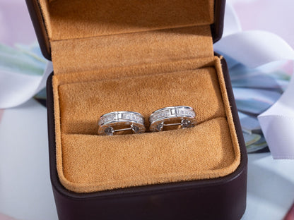 [BLUE TEARS]ZERO 1 MINI SILVER DIAMOND EARRINGS