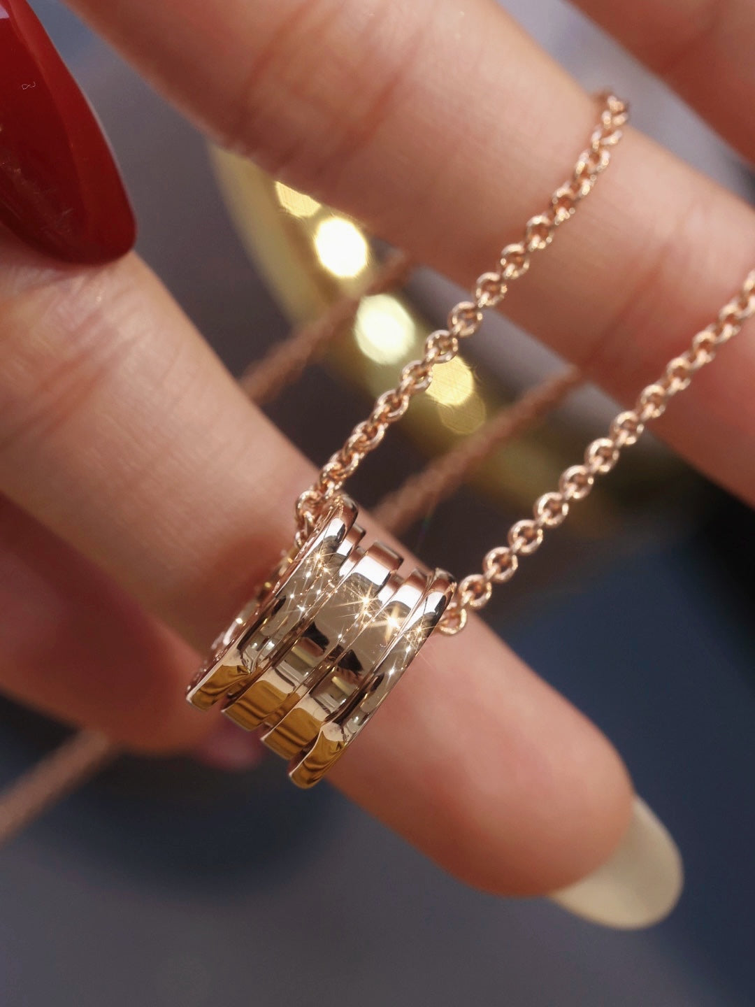 [BLUE TEARS]ZERO 1 PINK GOLD NECKLACE