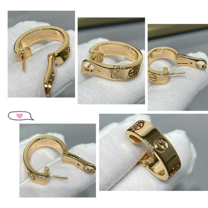 [Blue Tears Jewelry]LOVE 5.5MM EARRINGS