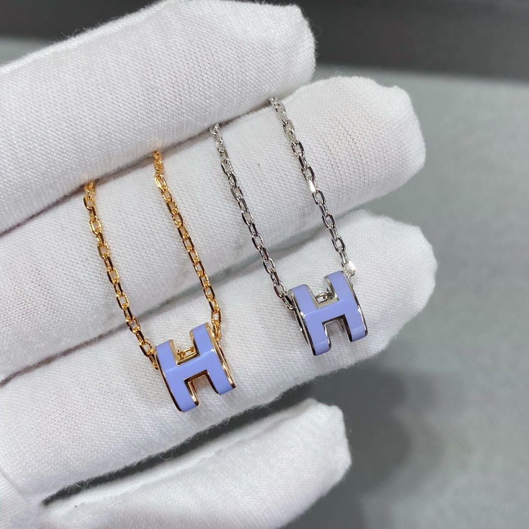 [BLUE TEARS]MINI POP H NECKLACE