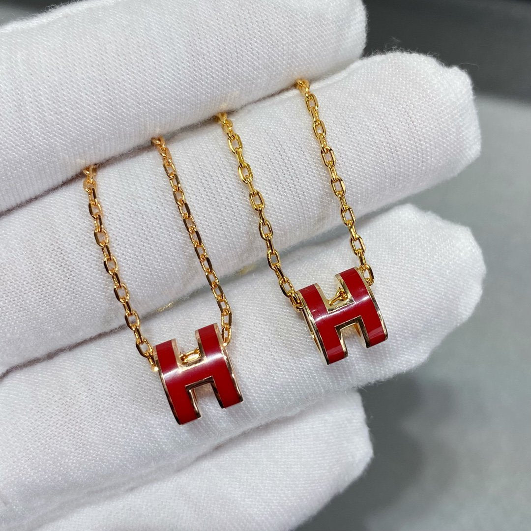 [BLUE TEARS]MINI POP H NECKLACE