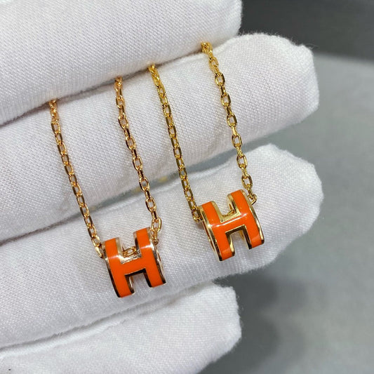 [BLUE TEARS]MINI POP H NECKLACE