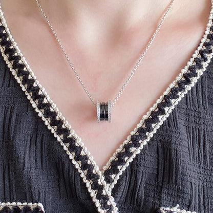 [BLUE TEARS]ZERO 1 DIAMOND CERAMIC NECKLACE