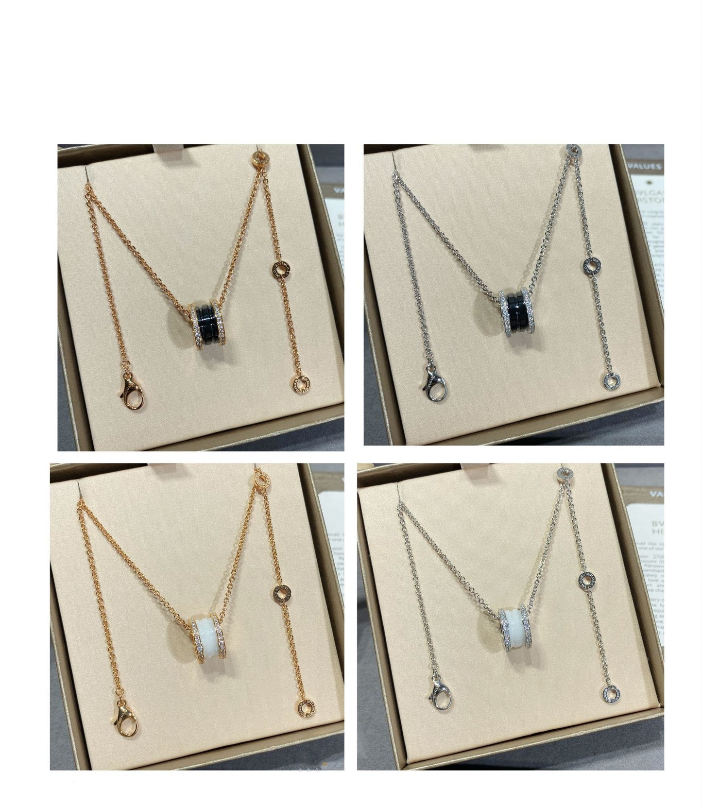 [BLUE TEARS]ZERO 1 DIAMOND CERAMIC NECKLACE