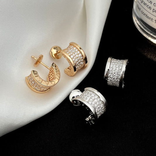 [BLUE TEARS]ZERO 1 DIAMOND PAVED EARRINGS