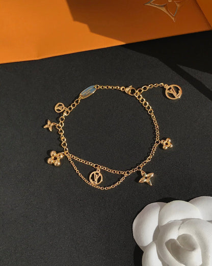 [BLUE TEARS]BLOOMING PINK GOLD MOP BRACELET