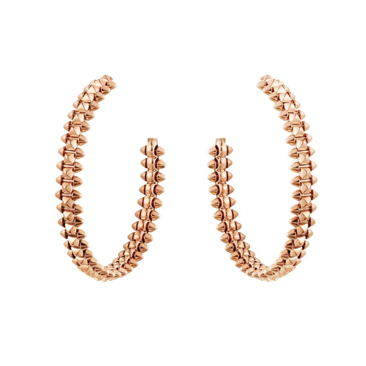 [BLUE TEARS]CLASH LARGE HOOP EARRINGS