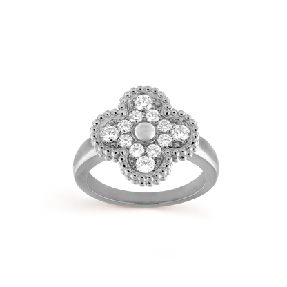 [BLUE TEARS]CLOVER DIAMOND RING