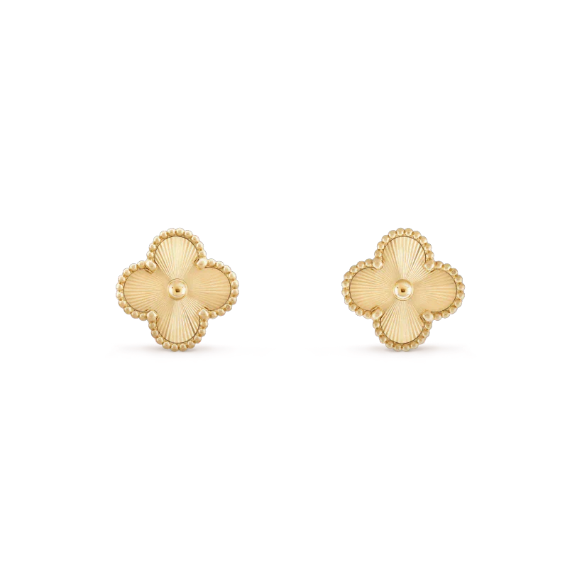 [BLUE TEARS]CLOVER MINI 9.5MM LASER EARRINGS